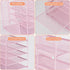 Desk Organizers and Accessories, 5-Tier Reference System with File Holder, Pink Office Supplies