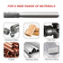 HAUTMEC Cylinder Tungsten Rotary File Carbide Burr, 1/4'' Shank for Woodworking, Drilling, Metal Carving