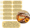 Generic 200 Pcs Honey Warning Labels 12.65 inch Pure Honey Crystallization Stickers for