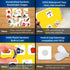 Snack Choice Board – Premium Durable Plastic Visual Schedule for Kids, 16 Autism Communication Cards
