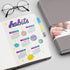 EMSHOI A5 Graph Paper Notebook - 256 Pages, Hard Cover, 120gsm Thick Paper, Smooth PU Leather, Inner Pocket, Dark Grey