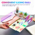 Suzile 3 Pcs Iridescent Acrylic Letter Organizer, Stackable Letter Tray for Desk File Document Folder