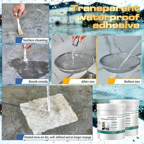 Transparent Waterproof Coating, Invisible Waterproof Agent, Indoor & Outdoor Waterproof Coating (17.5oz)