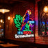17" 13" 5 LDGJ its o'clock somewhere neon sign Palm tree Custom Handmade Home Beer Bar Pub Recreation Room Lights