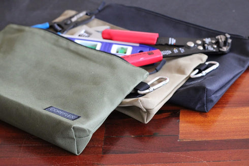 3 Pack Premium Tool Pouch Zipper Bag, 12inch Multipurpose Storage Pouch for Tools, Gadgets, and Travel