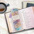 Christian Art Gifts Purple Marble Swirl Premium Scripture Bookmark with Strength and Dignity Proverbs 31:25 Bible
