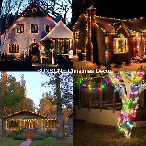 SUNSGNE 25 Pack G40 LED Christmas Replacement Globe Light Bulbs, 0.6 Watt Multicolor LED Bulbs, E12 Candelabra Base,