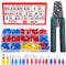Twidec 300PCS 16 Types Spade Crimp Connectors, Male and Female Connector Kit with Wire Crimper Tool