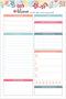 bloom daily planners Daily Planning System, Undated Checklist Notepad Organizer, Tear Off to-Do Pad - 6" x 9" (Floral