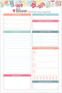 bloom daily planners Daily Planning System, Undated Checklist Notepad Organizer, Tear Off to-Do Pad - 6" x 9" (Floral