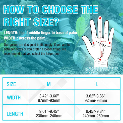 DURATECH Micro-Foam Nitrile Safety Work Gloves, 6 Pairs, Non-slip Dot Coated, Touchscreen