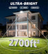 120W 14400LM 6ft 5000K IP66 2 Pack TigQiang Plug in Flood Light Outdoor, Brighter Exterior Security Lights Floodlight