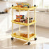 88lb 3-Tier 30cm 33cm 4 Rolling Cart, Heavy-Duty Utility Storage Cart with Capacity, Organization, Tier Height, Width