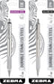 Zebra Pen Model F/M 701 Mechanical Pencil and Ballpoint Pen Set, Stainless Steel, Pack of 2