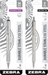 Zebra Pen Model F/M 701 Mechanical Pencil and Ballpoint Pen Set, Stainless Steel, Pack of 2