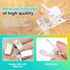 KornaDoz 30 Pcs Clear Adhesive Wall Hooks, Strong Clips for Hanging Photos, Posters, Tapestry & String Lights