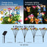 4 Pack 32LED 8 Solar Butterfly Ligths Outdoor Solar Power Garden Lights Firefly Butterfly Swaying Light Modes Realistic