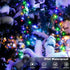 50Ft 1000 ZAIYW LED Cluster String Lights Dual Color Changing String Lights with Remote Timer Plug in Firecracker