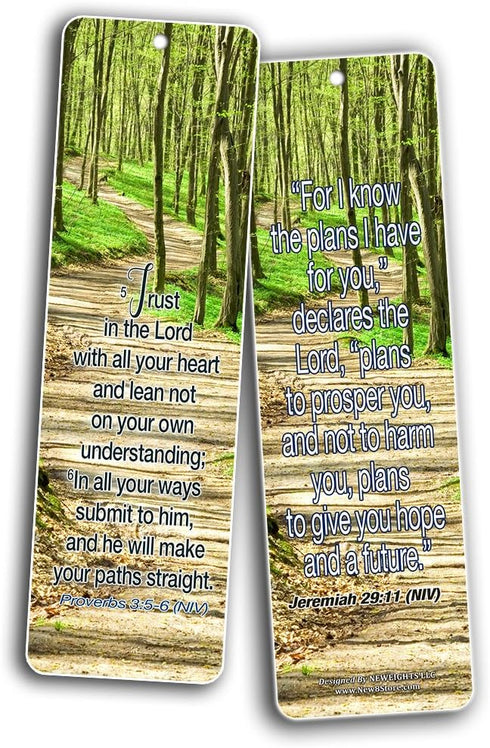 Most Highlighted Bible Scriptures Bookmarks Cards, NIV Version (12-Pack) - Inspirational Gifts for Bible Study