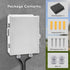 DYEENL (13" 9.2" 5.6") Outdoor Electrical Enclosure Box with Ventilation System Weatherproof ABS Junction Box