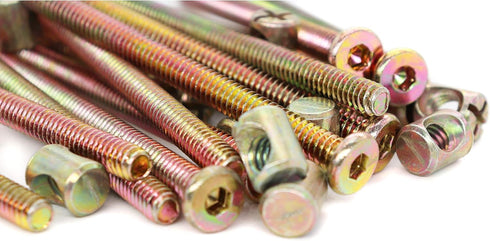 binifiMux 15-Pack Imperial 1/4-20" Hex Socket Cap Crib Screws Barrel Nuts Set for Furniture