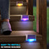 DenicMic 16 Pack Solar Deck Lights Outdoor Step Solar Lights Waterproof for Patio Fence Step Yard Stair RGB Color