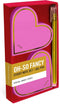 Knock Knock 2-Pack Hearts Sticky Set with Gold Metallic Gel Pen for Creative Notes
