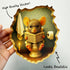 5.1inch 2 Pack. 3D (#1) GRITKULTURE Removable Mouse Sitting on Toilet in Mouse Hole Decal Sticker Mouse Hole in The