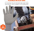 Ergodyne ProFlex 7024 Cut Resistant Work Gloves, ANSI A2, PU Coated Palms for Flexible No Slip Grip, Gray, Medium