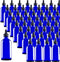 48 Pack 4oz Blue Glass Dropper Bottles - Eye Dropper Bottles with Glass Droppers for Essential Oils, Perfumes