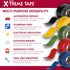 X-Treme Tape MOCAP Heavy Duty Electrical Tape, Self-Fusing Silicone Rubber, 1" x 10ft Roll, Black