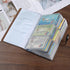 RFID Black Credit Card Holder, Leather Business Card Organizer with 96 Slots, Protector for Important Documents