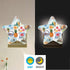 Burbuja 0.2W Tropical Patchwork Stamp LED Night Light Plug into Wall Star-Shaped Nightlight Dusk to Dawn Auto Sensor