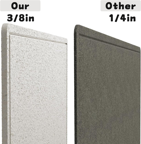 Large Bulletin Board 48 x 36 Inches, Foldable Notice Pin Board for Wall, Decorative Felt Pin Board
