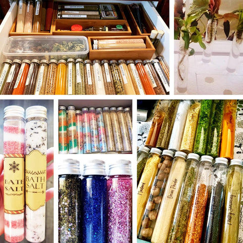 24 Pcs Clear Plastic Test Tubes 115ml with Caps, Flat-Bottomed Bath Salt Containers for Candy, Gumball, Plant
