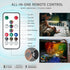 2 3 Dimmable 360 Adetu Pcs LED Wall Mounted Lights, RGB Wall Sconces Lamp with Rechargeable Battery Operated USB Port