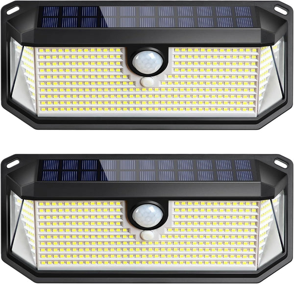 Brightever Solar Outdoor Lights, 4000LM 388 LEDs Motion Sensor Solar Powered Outdoor
