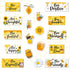 Whaline 26Pcs Bee Motivational Bulletin Board - Inspirational Bumble Bee Cutouts for School Wall Art Decor