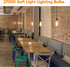 WIHTU LED Filament Light Bulbs, Bright Vintage 6W LED Edison Bulbs, 60W Equivalent, ST58 2700K Warm Light, E26 Standard