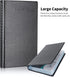 Business Card Holder for 240 Cards, Portable Organizer for Men & Women, Professional Business Cards Book, Black