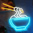 5V Noodle Neon Signs for Wall Decor, Ramen Neon Lights for Bedroom, Neon Business Signs Suitable for Man Cave Bar Pub