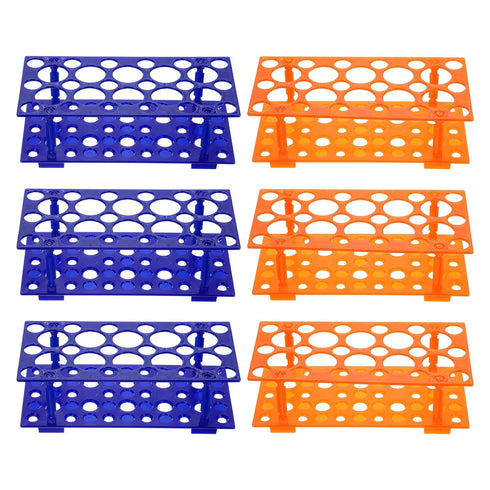 PATIKIL 28 Wells Tube Rack, 3 Set Vial Rack Double Layer Multifunction Holder for Microcentrifuge Tubes 10/15/50ml