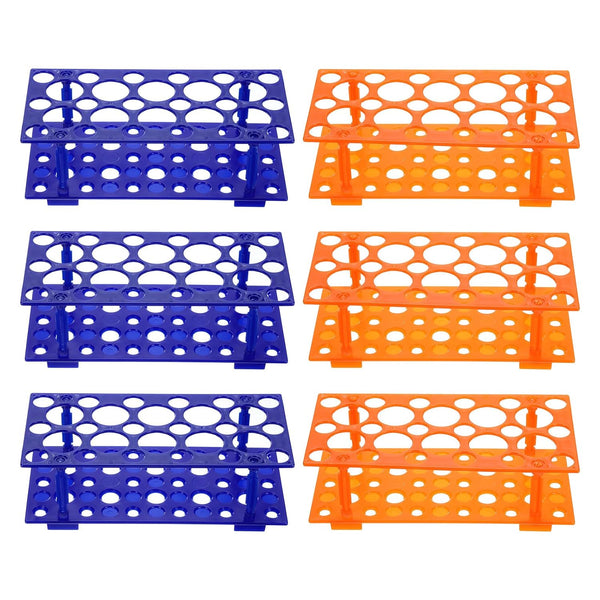 PATIKIL 28 Wells Tube Rack, 3 Set Vial Rack Double Layer Multifunction Holder for Microcentrifuge Tubes 10/15/50ml