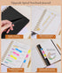Lined Spiral Notebook Journal, 160 Numbered Pages A5 College Ruled, Plastic Hardcover for Work School