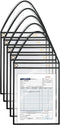 Better Office Products 15 Pack Shop Ticket Holders, 9 x 12 Inches, Clear Both Sides, Stitched Black Canvas Edge Trim