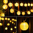 40ft 40LED 2700K StarryEver Lantern String Lights Plug in- Warm White Mini Lantern Lights Waterproof, Hanging Hemp Rope