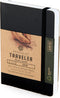 Pentalic Pocket Grid Traveler Journal, 4" x 6", 160 Pages, Black