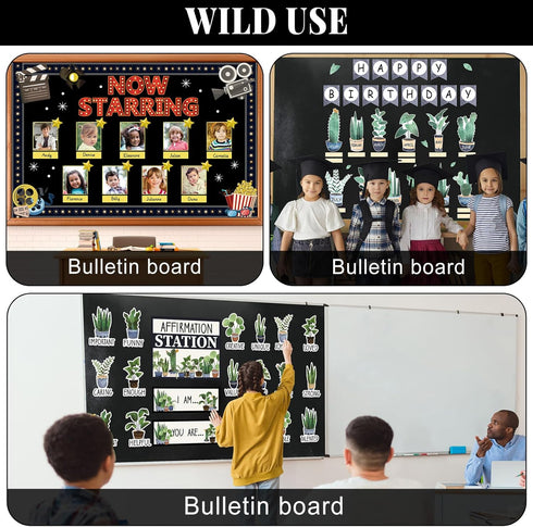 Black Bulletin Board Roll, Reusable Waterproof Erasable Fabric for Classroom Decor, 15.7" x 472.44"