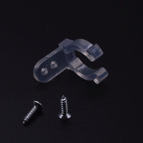 Yushulin 0.43 inch 100 PCS LED Rope Light Clips Holder with 200 PCS Screws for Light Rope Mounting
