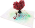 Liif Love Tree Couple 3D Greeting Pop Up Card, Happy Anniversary, Wedding, Birthday, for Wife, Husband, Large Size